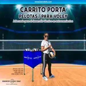 Voley - Accesorios / Carrito Porta Pelotas De Voley Plegable