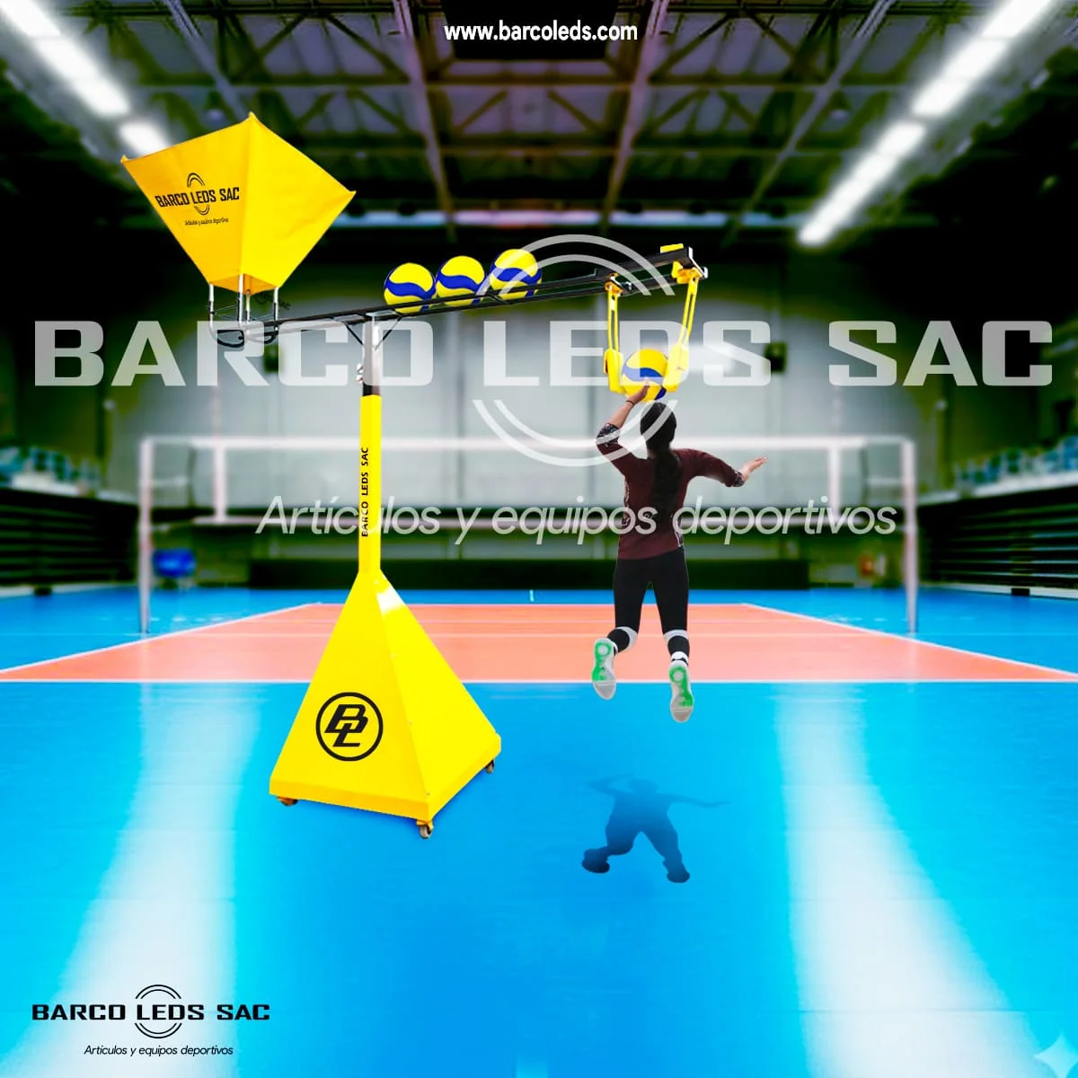 Equipo de saque y remate para voley de Barco Leds SAC