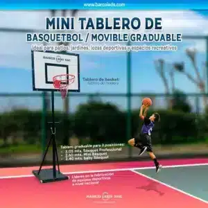 tablero de basquet transportable
