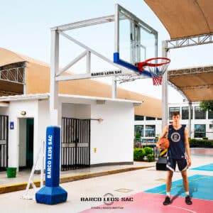 Tablero de Basquet Bandera Anclado al Piso