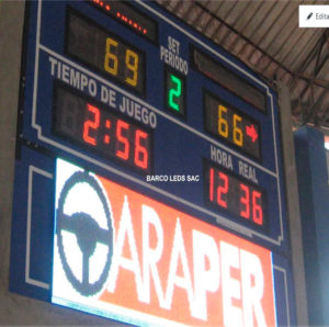 Marcador Digital Deportivo, con pantalla Led