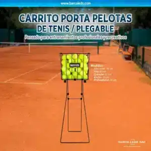 Carrito porta pelotas de tenis