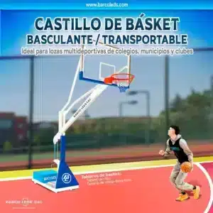 Castillo de Basket Transportable Basculante Ligero