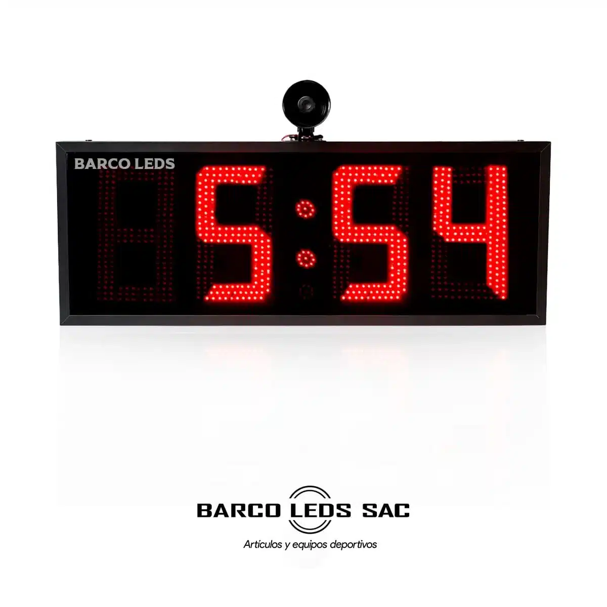 Relojes Leds 4 dígitos 70x38 cm