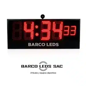 Reloj cronometro Led de 6 dígitos 70x40 cm