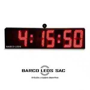 Reloj cronometro Led de 6 dígitos 60x20 cm