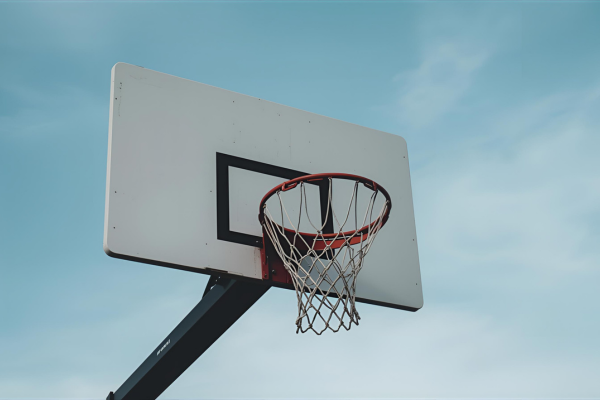 Aro de basquet con tablero