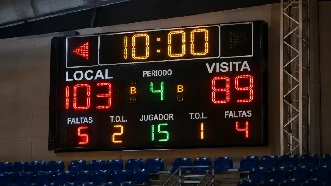 marcador electrónico deportivo LED