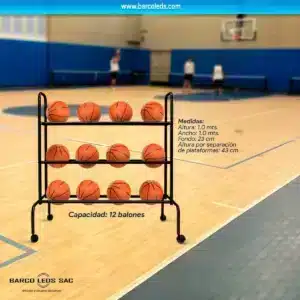 Suministro portapelotas / Carrito portapelotas de basket - Accesorios