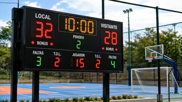 marcador electrónico para canchas